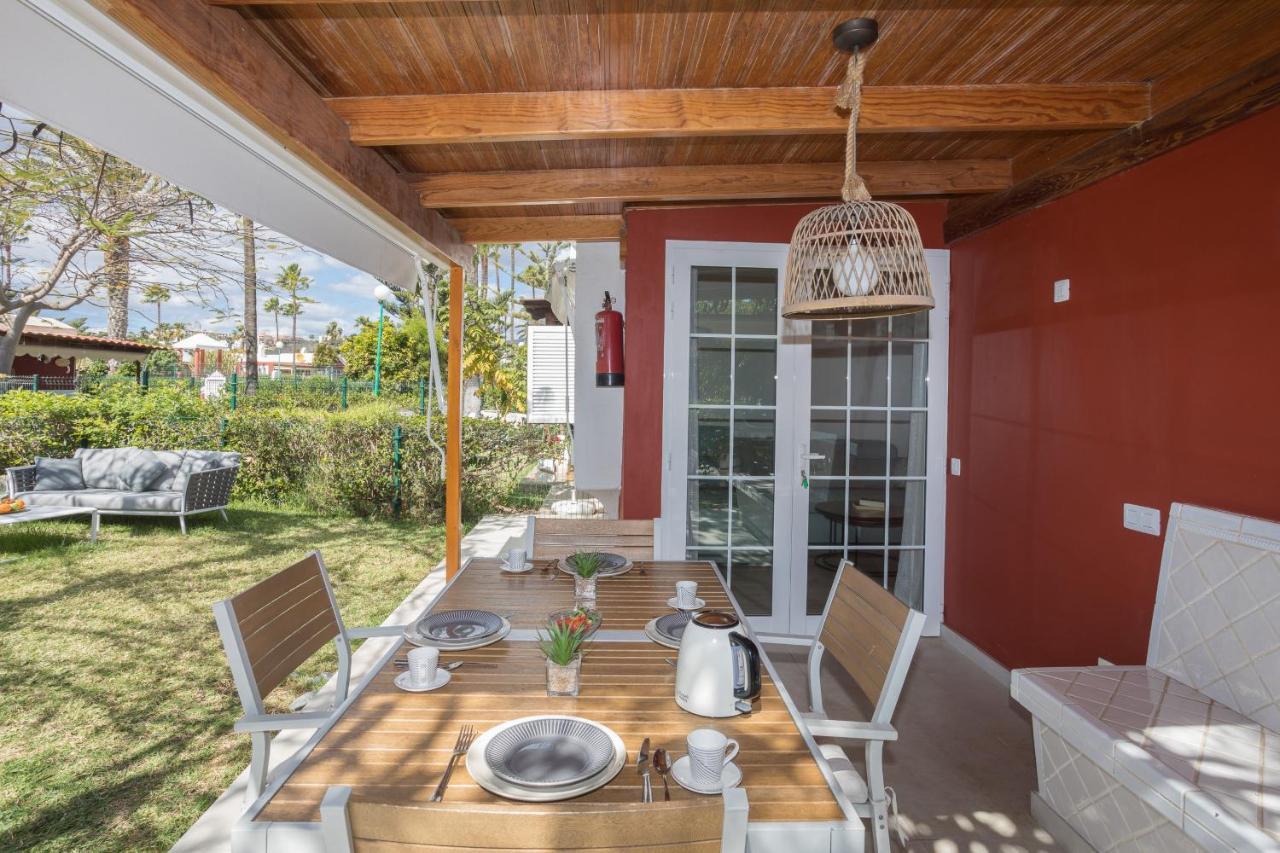 Lightbooking Tunos 73 Maspalomas Gran Jardin Y Barbacoa Esterno foto